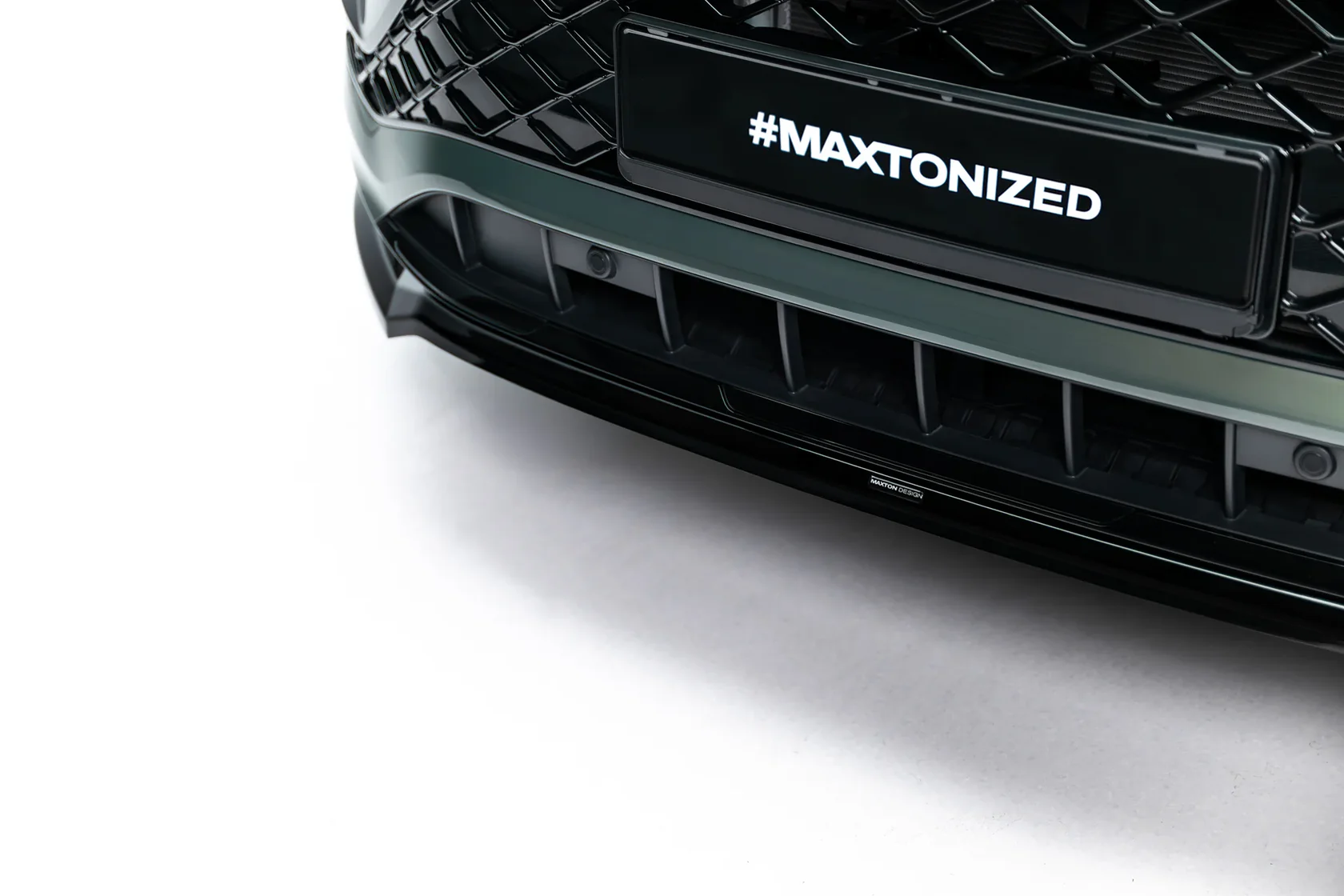 Volkswagen Tayron R-Line Mk1 Voorspoiler Glans Zwart