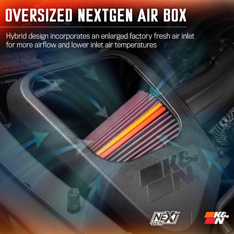 K&N NextGen Cold Air intake  Chevrolet Silverado & GMC Sierra 2500/3500 HD 6.6L V8 2020- (50-3103)