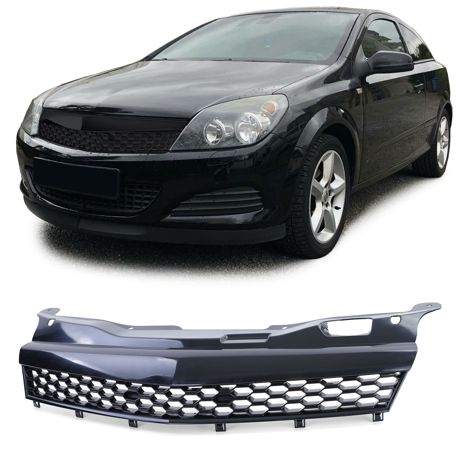 Sport Grill Opel Astra H GTC 3 deurs 2005-2009 OPC-Look