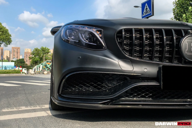 Mercedes Benz C217 S63/S65 AMG Coupe Carbon Fiber Voorbumper Lijst 2014-2017