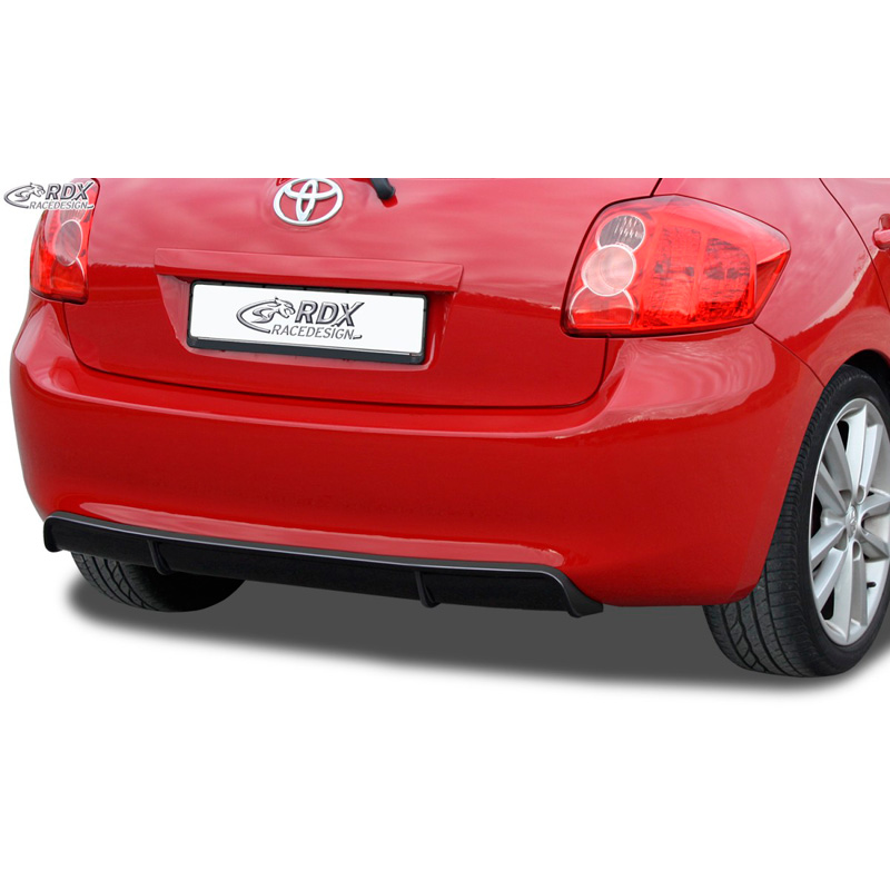 Achterskirt 'Diffusor'  Toyota Auris E150 2007-2010 (ABS zwart glanzend)