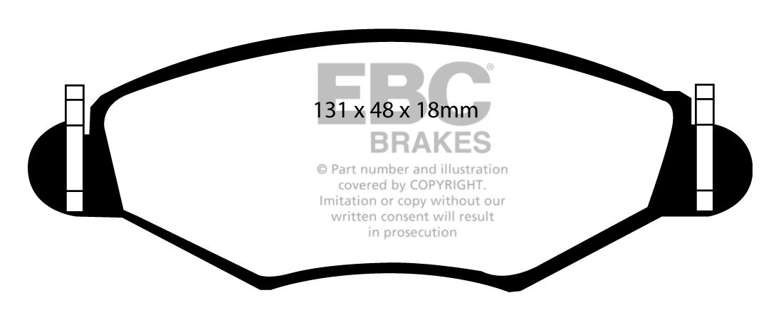 EBC Brakes PEUGEOT 206 1.9 D 98-2001 Remblokken voorzijde