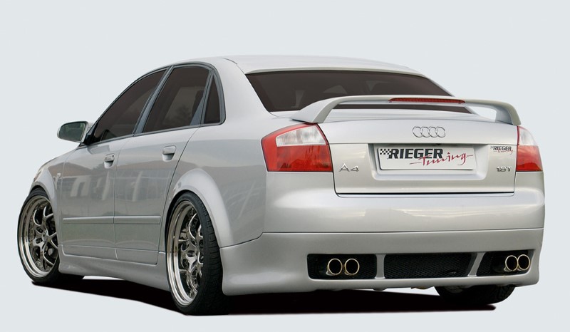 Achterbumper Diffusor met aanhanger koppeling Audi A4 8E Sedan Rieger