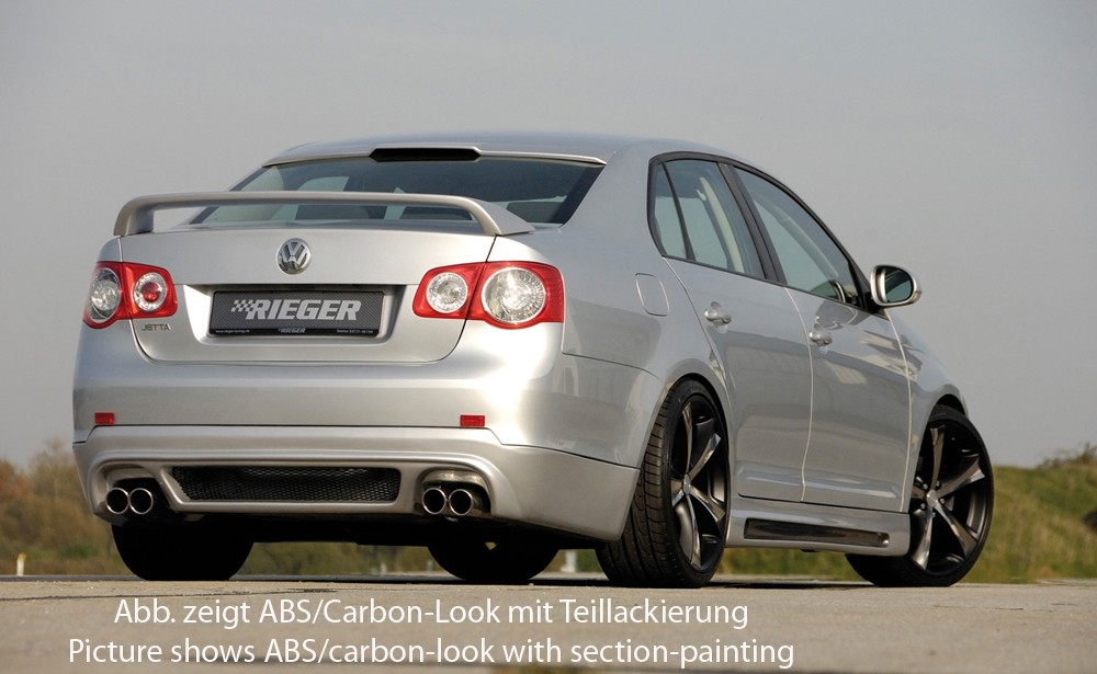 Achterbumper Diffusor Carbon VW Jetta 1 08.05- Rieger