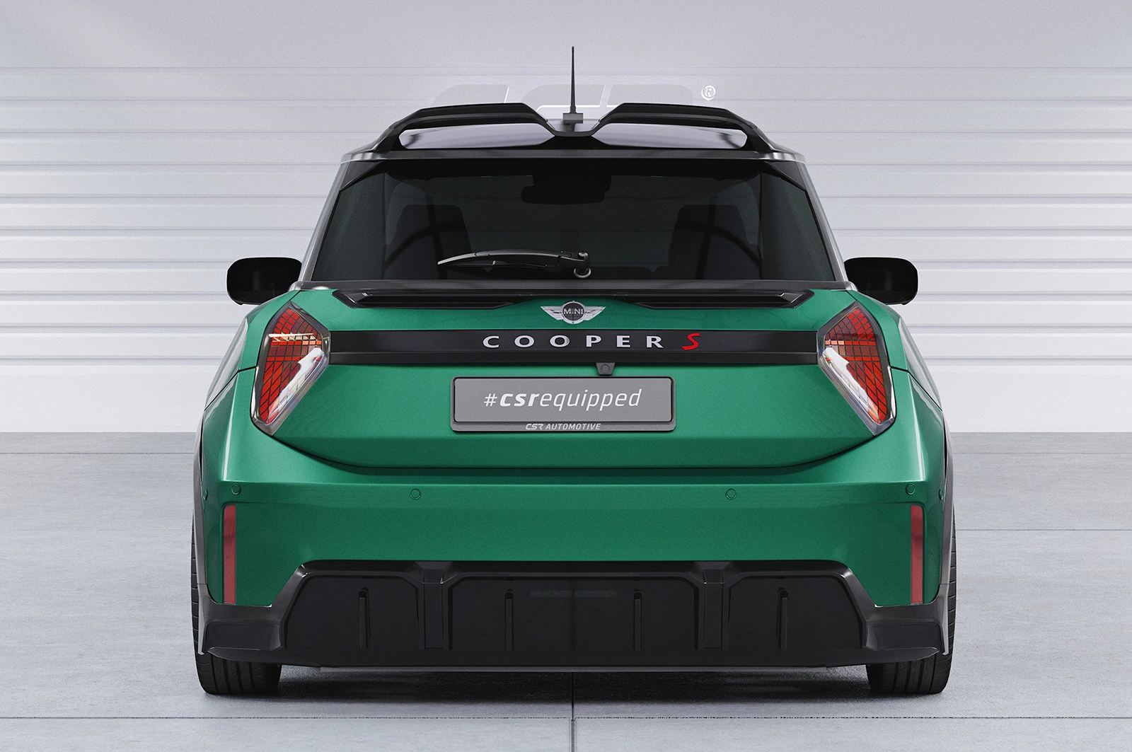 Achterspoiler Mini F66 glans zwart