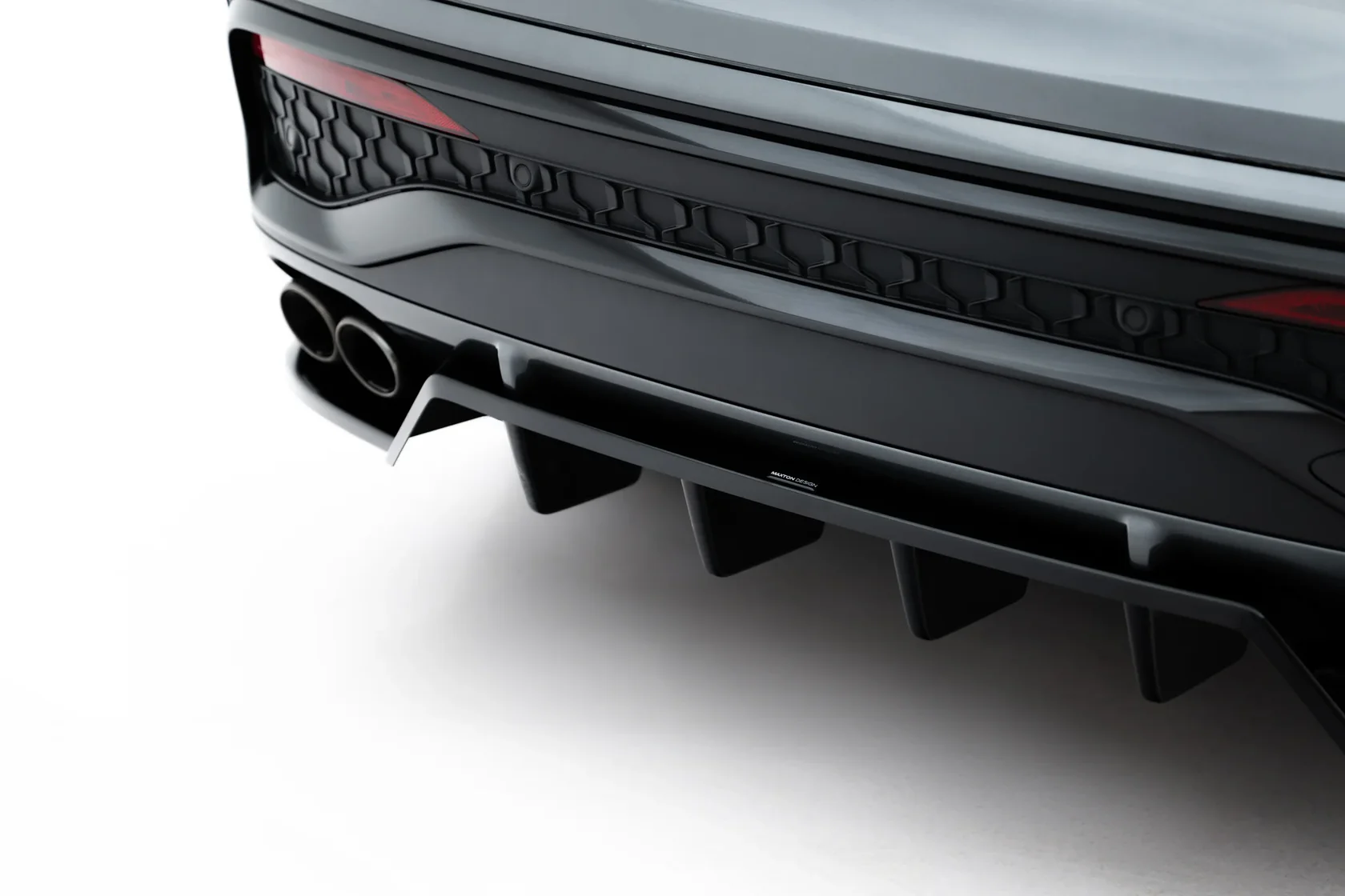 Diffuser Audi SQ5 Sportback / SUV Mk3 Maxton Glans Zwart