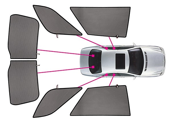 Privacy Shades BMW 5 serie GT 5 deurs 2010-