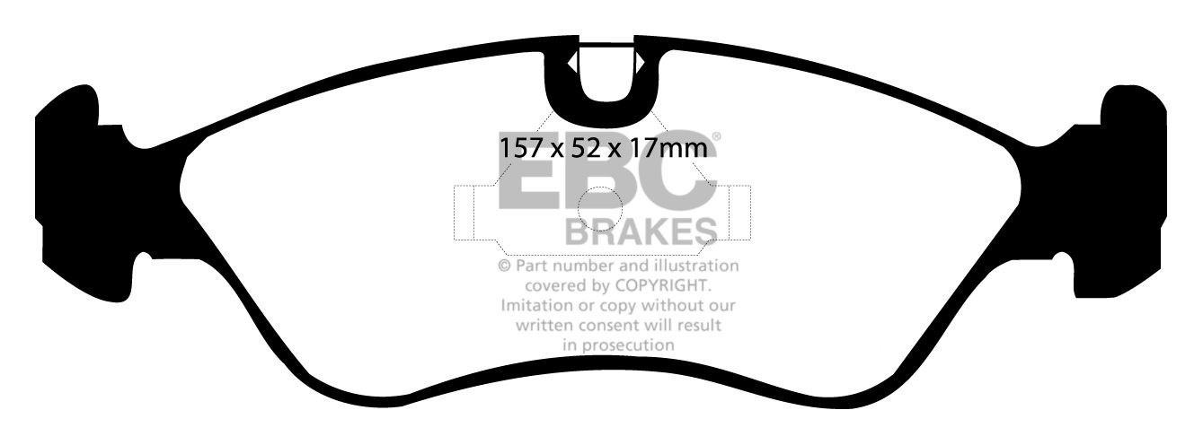 EBC Brakes OPEL Astra F 1.7 TD 95-98 Remblokken voorzijde