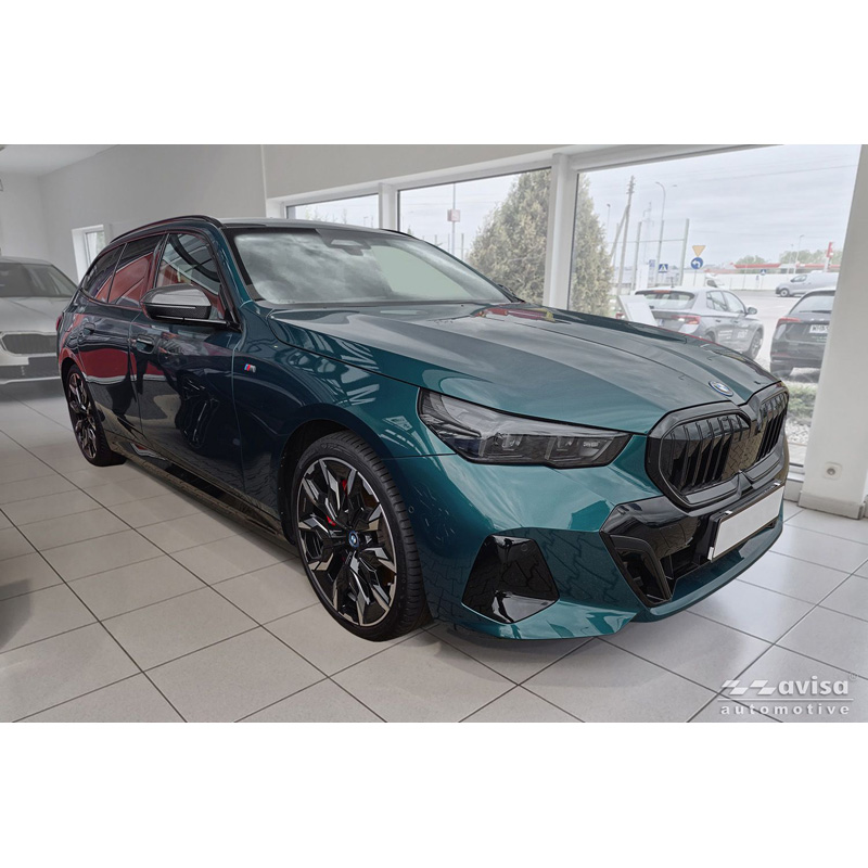 Avisa RVS gepoedercoate Achterbumperprotector  BMW 5 Serie Touring (G61) 2024- incl. M-Sport 'Soft Silver'