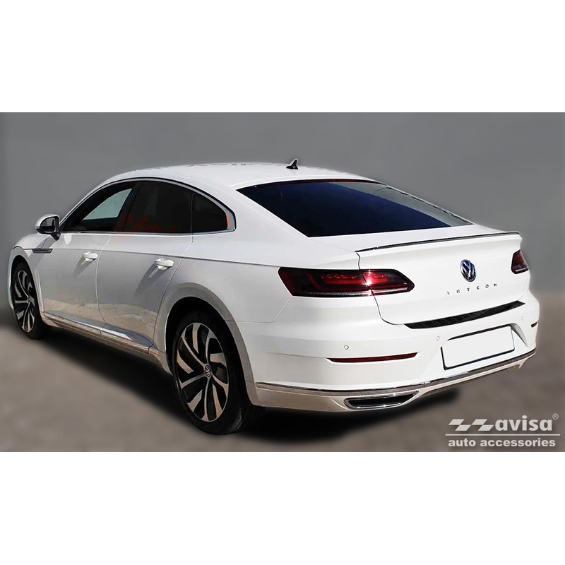 Echt 3D Carbon Achterbumperprotector  Volkswagen Arteon 2017-2020 & FL 2020- 'Ribs'