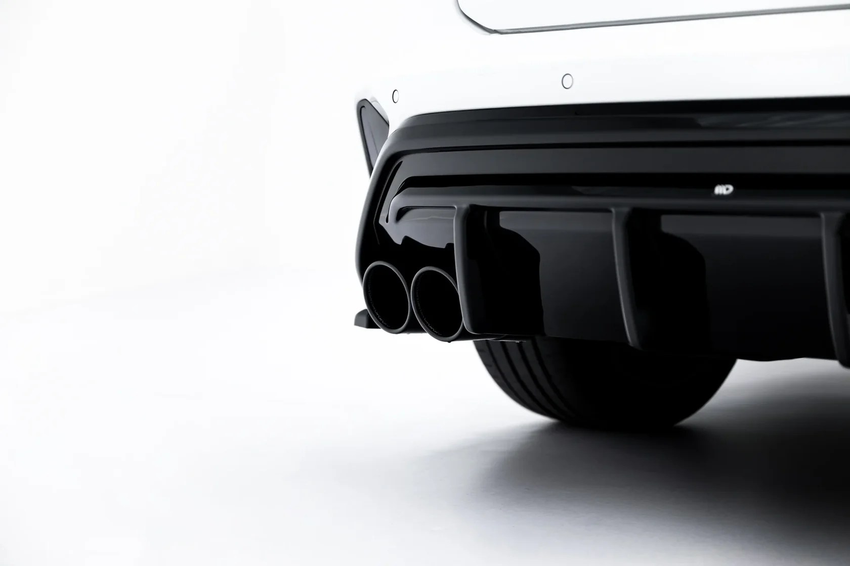 Diffuser + Exhaust Ends Imitatie Audi A3 S-Line Sportback 8Y Facelift Maxton