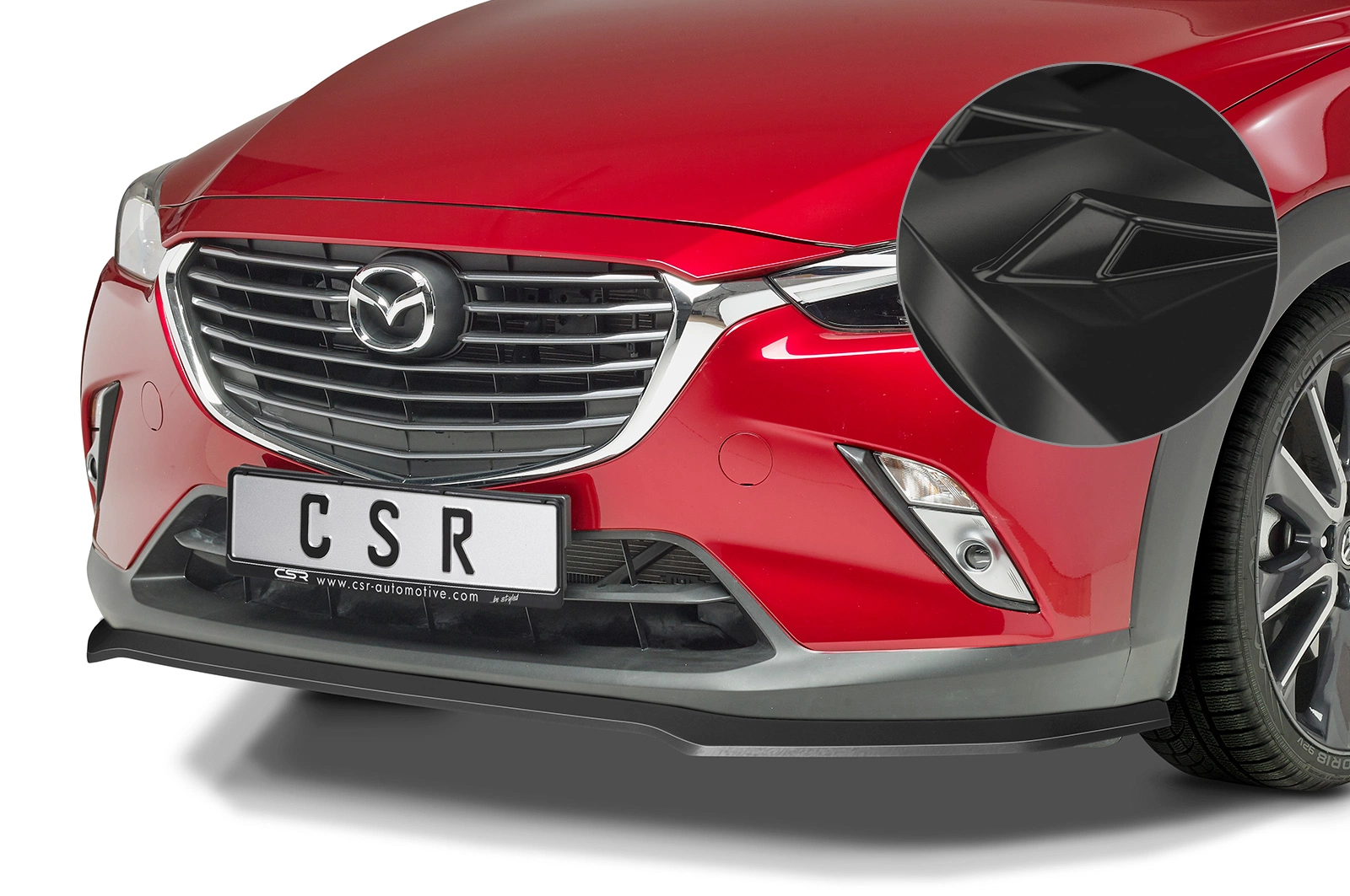 Voorspoiler Mazda CX-3 Glans Zwart – CSR Automotive