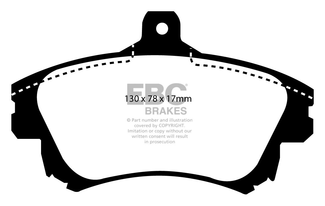 EBC Brakes VOLVO V40 1.9 TD 98-2004 Remblokken voorzijde greenst