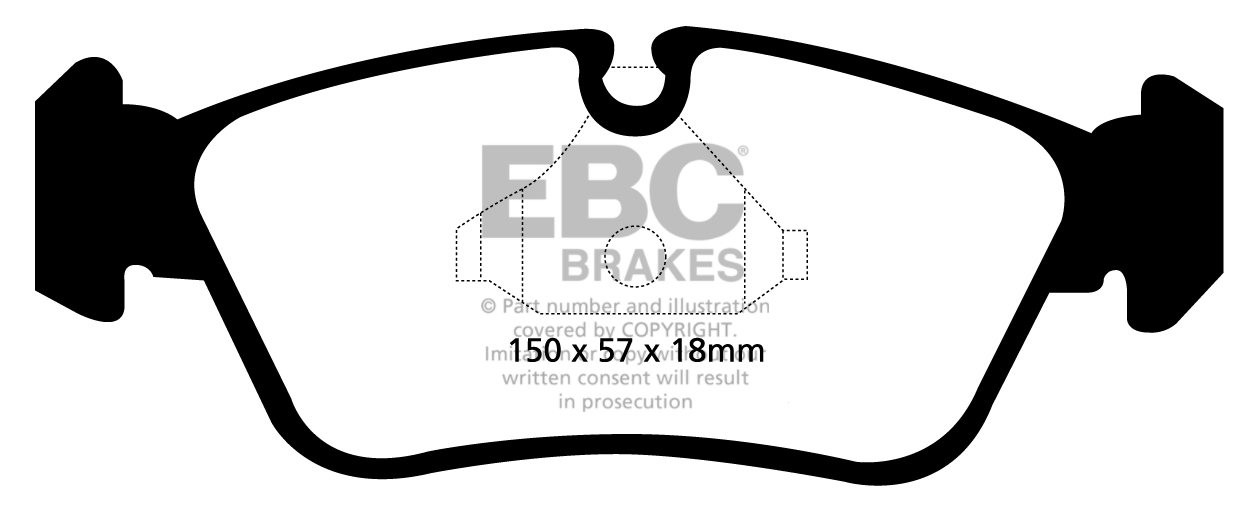 EBC Brakes BMW 320 2.0 (E90) (150) 2005-2010 Remblokken voorzijd