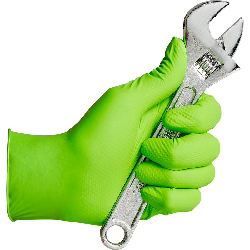 Gripp-It nitril handschoenen - maat M - Groen - dispenserdoos à 50 stuks