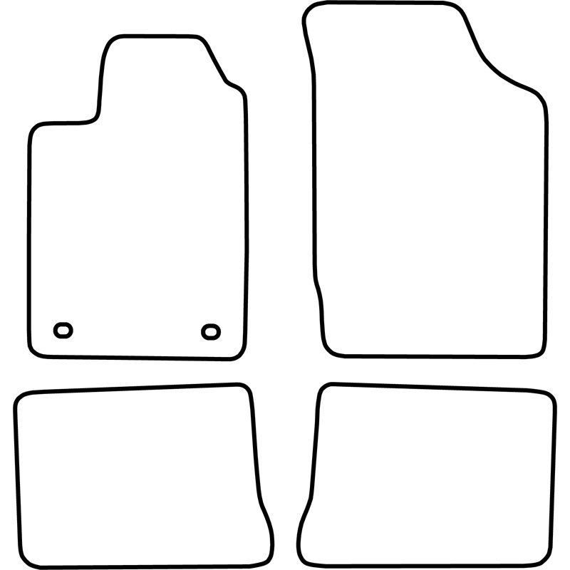 Automatten Velours  Renault Clio 1998-2001