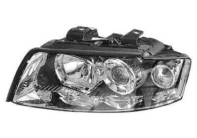 koplamp, Valeo, H7+H7, elektr verstelb, links Audi A4, 2000-2004