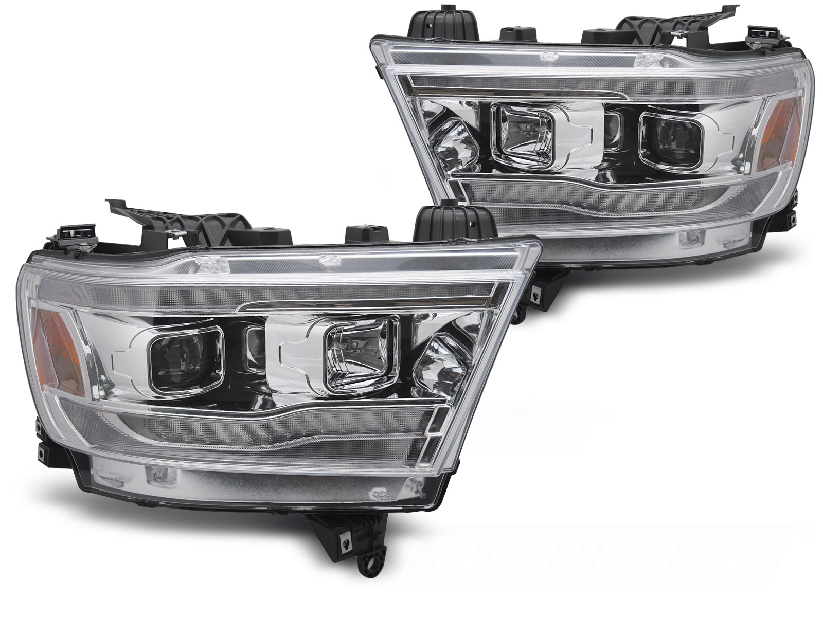 Koplampen Dodge RAM 19-22 LED Dynamisch Chroom