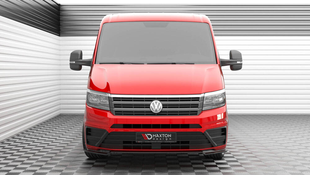 Voorspoiler VW Crafter MK2 2017- .. Maxton Glans Zwart V.2