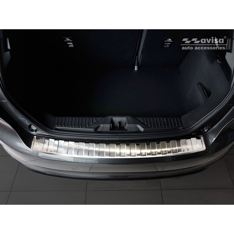 RVS Achterbumperprotector  Ford Fiësta MK8 2017- & Ford Focus III Facelift 2014-2018 'Ribs'