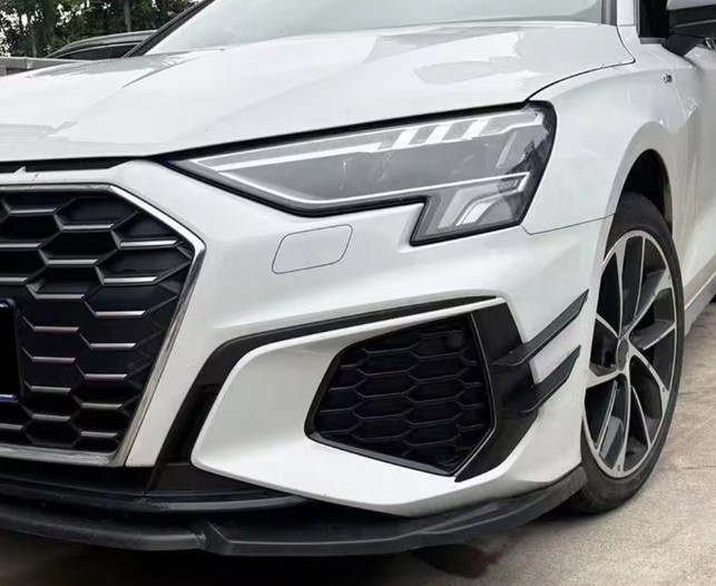 Canards Audi A3 S3 8Y Glanzend zwart