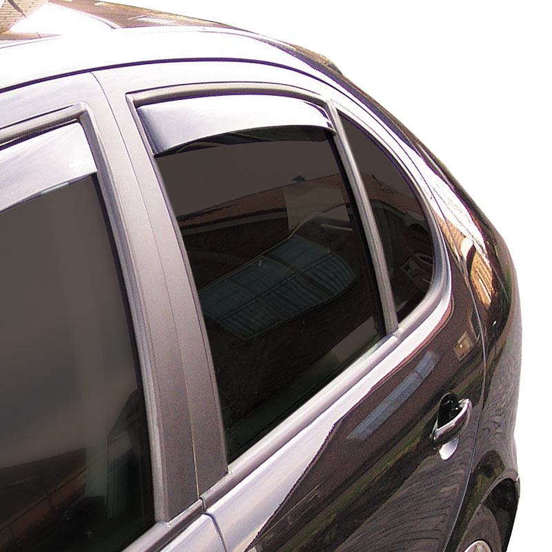 Zijwindschermen Master Dark (achter)  Kia Soul 5 deurs 2014-2019