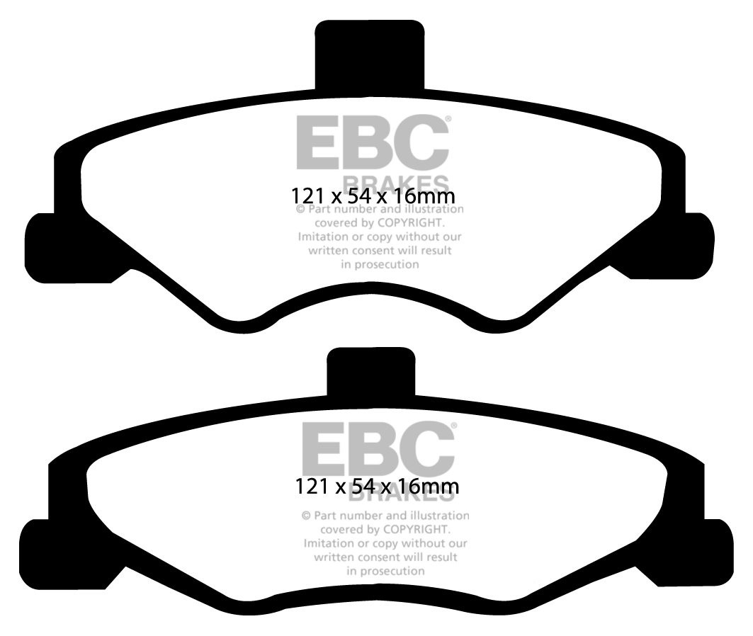 EBC Brakes PONTIAC Firebird 5.7 98-2002 Remblokken achterzijde y