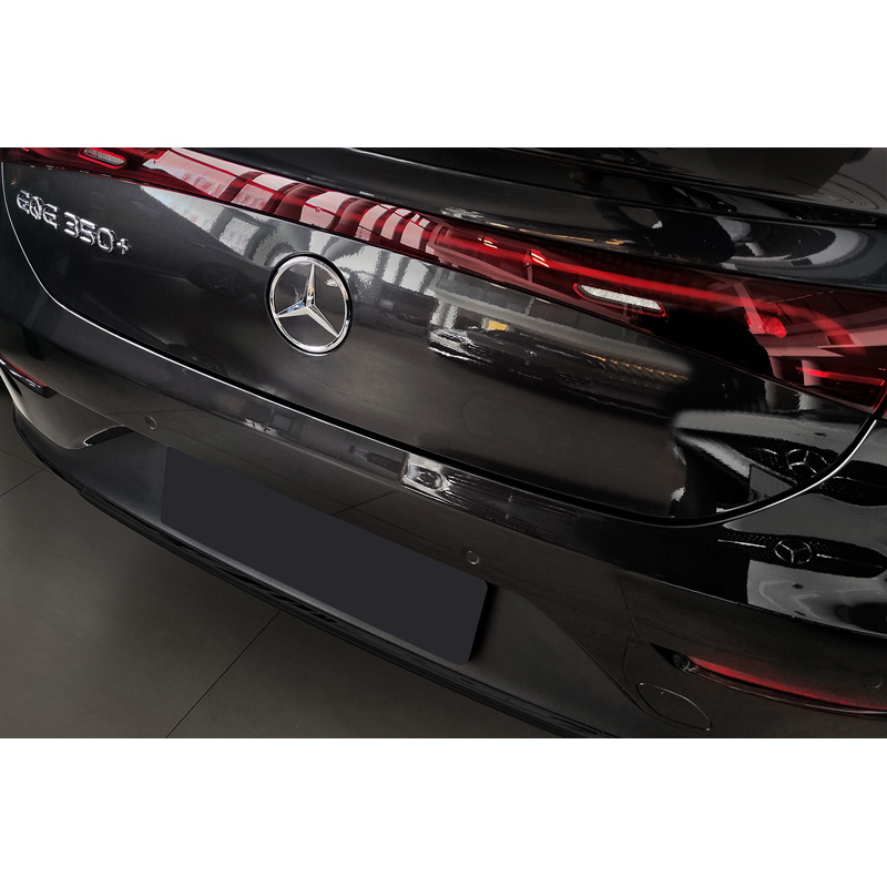 Zwart RVS Achterbumperprotector  Mercedes EQE (V295) 2022- 'Ribs'