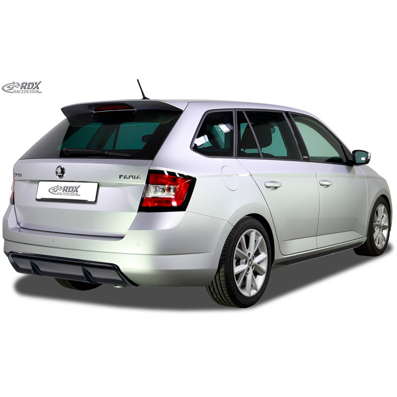 Achterskirt 'Diffusor'  Skoda Fabia III Kombi (NJ) 2014- (ABS zwart glanzend)