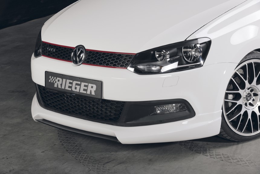 Spoilerzwaard VW Polo 6 GTI (6R) Rieger carbon-look