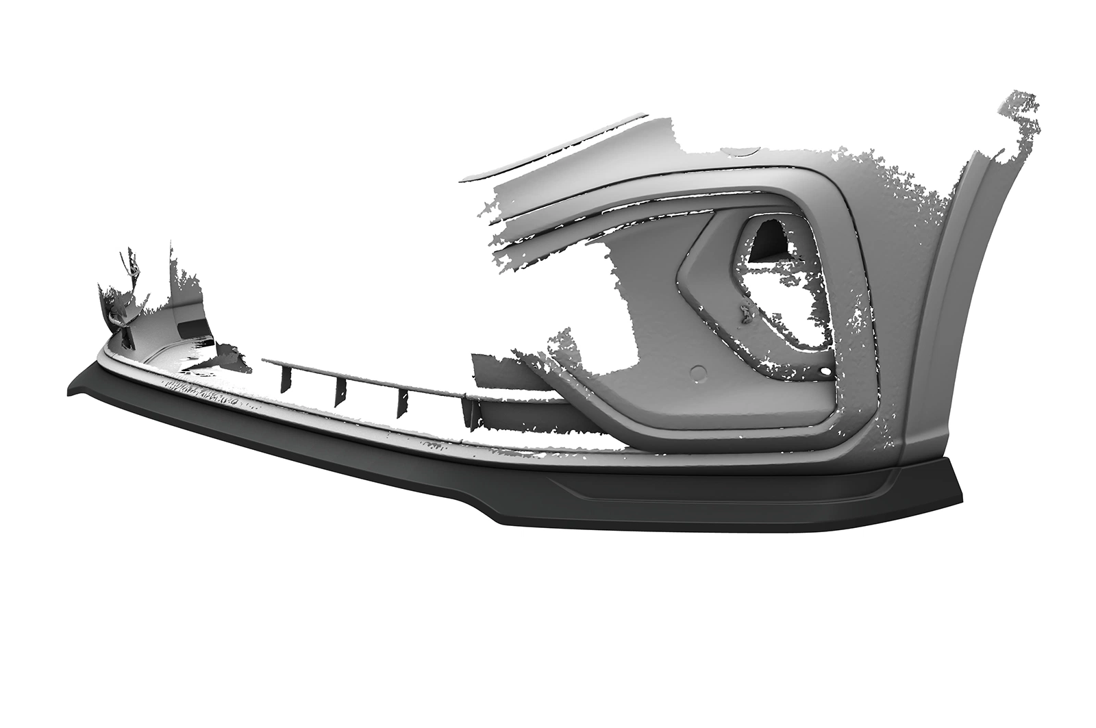 Voorspoiler VW Taigo (Typ CS) glans zwart