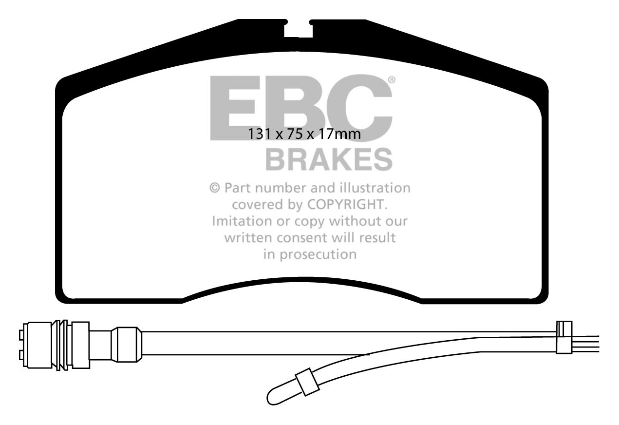 EBC Brakes PORSCHE 911 (993) 3.6 Turbo GT2 95-97 Remblokken voor
