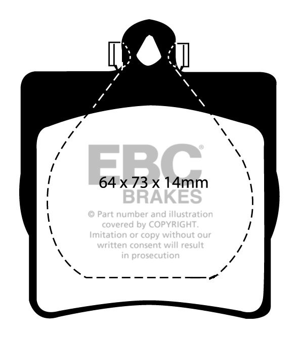 EBC Brakes MERCEDES C-Class (W203) C220 TD 2000-2004 Remblokken