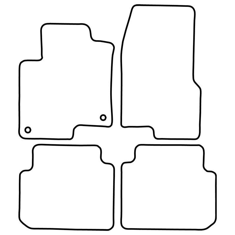 Automatten Velours  Smart ForFour 2004-2006