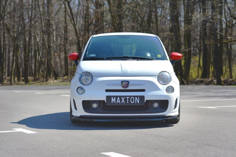 Voorspoiler Fiat 500 Abarth MK1 V.1 Glanzend Zwart