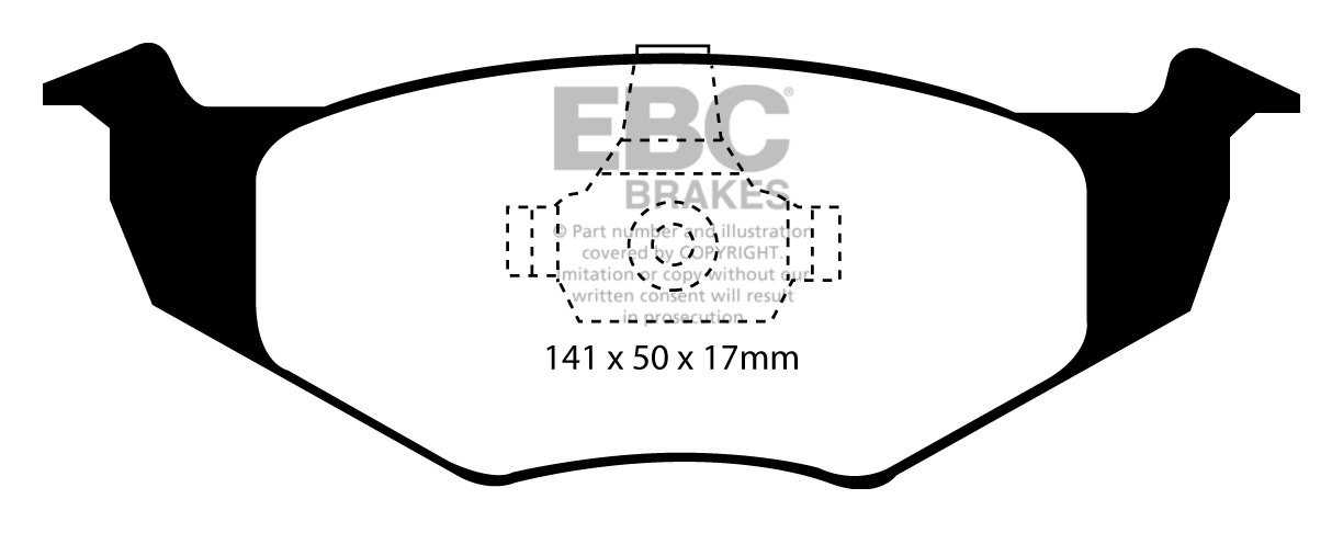 EBC Brakes VW Polo 6N(2) 1.6 96-97 Remblokken voorzijde greenstu