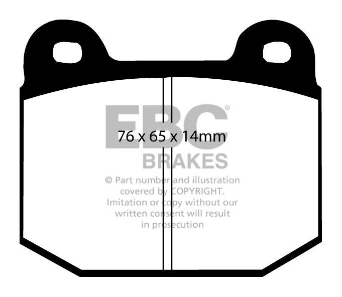 EBC Brakes MITSUBISHI Lancer Evo 9 2.0 Turbo 2005-2008 Remblokke