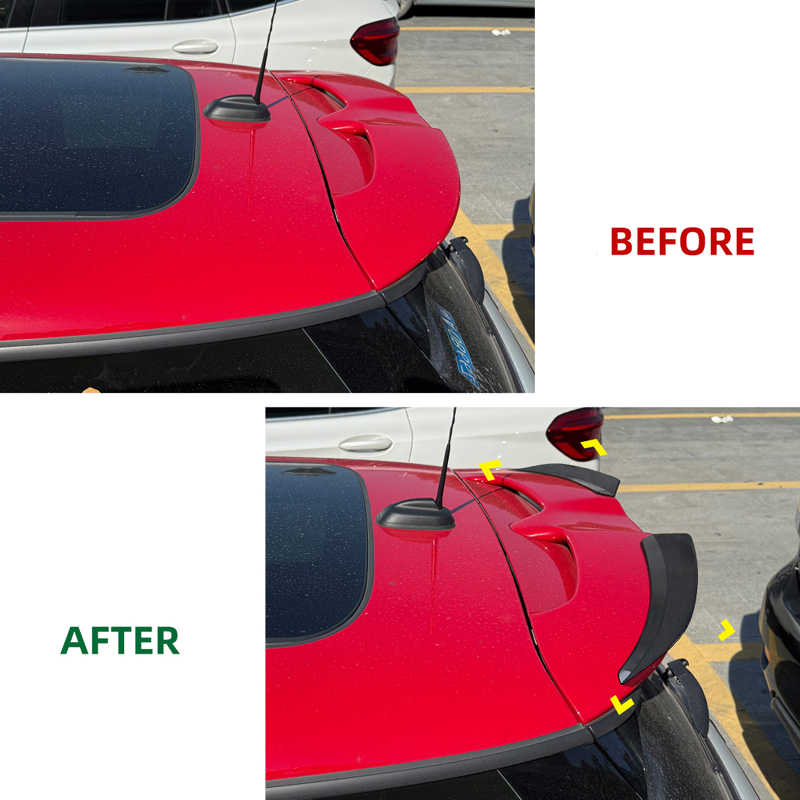 Dakspoiler (Spoiler Cap)  Mini F55/F56 Cooper S JCW 2013-2024 (ABS Glanzend zwart)