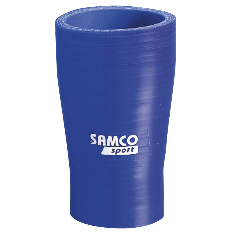 Samco Verloopstuk recht blauw - Lengte 102mm - Ø35>25mm