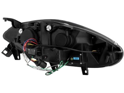 DRL-look Koplampen Fiat Bravo 07-10 Zwart