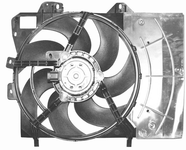 Radiator FAN PEUGEOT 207 06-10 380mm ZIE 11.01 +AC