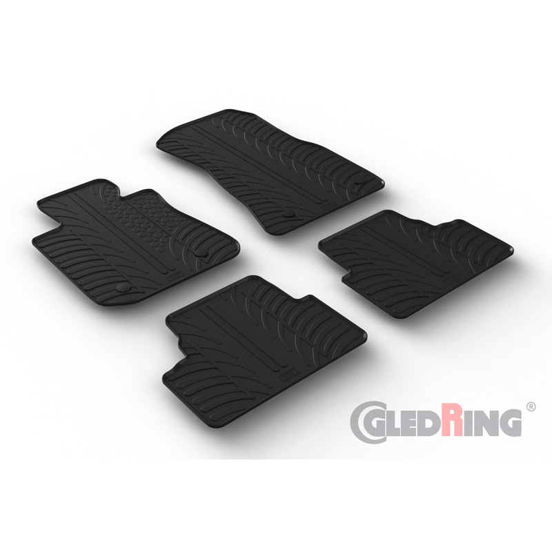 Rubbermatten  BMW i4 (G26) 2021- (T profiel 4-delig + montageclips)