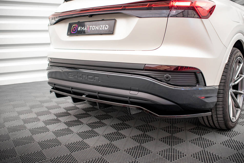 Diffuser Audi Q4 E-Tron sportback S-line Maxton Glans Zwart
