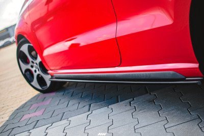 Zijskirts VW Polo MK5 GTI 6R Glans Zwart