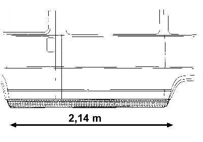 zijplaat onder, links Fiat Ducato, 1982-1994