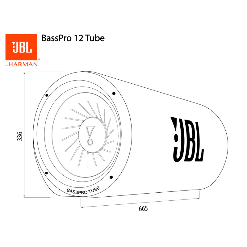 JBL BassPro Tube (BP12T) 12'' Actieve Subwoofer (Boombox)