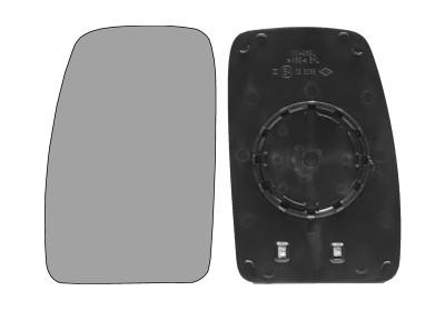 spiegelglas, verwarmd, rechts Renault Master, 2004-2010