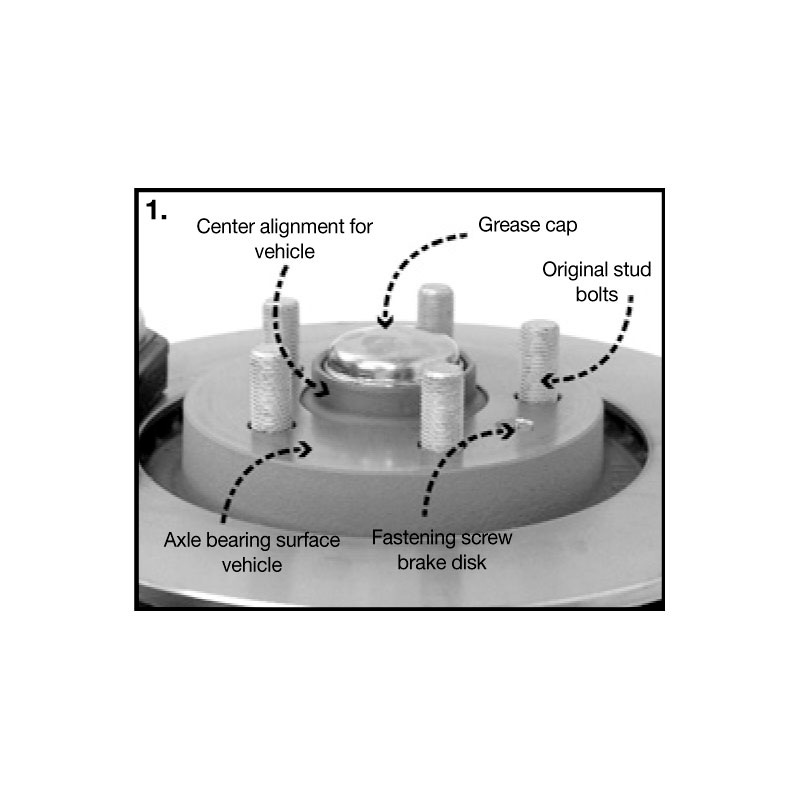 H&R DRM-Systeem Spoorverbreders 30mm 5x120 - Naaf 72,5mm - Boutmaat M14x1,5 -   Landrover