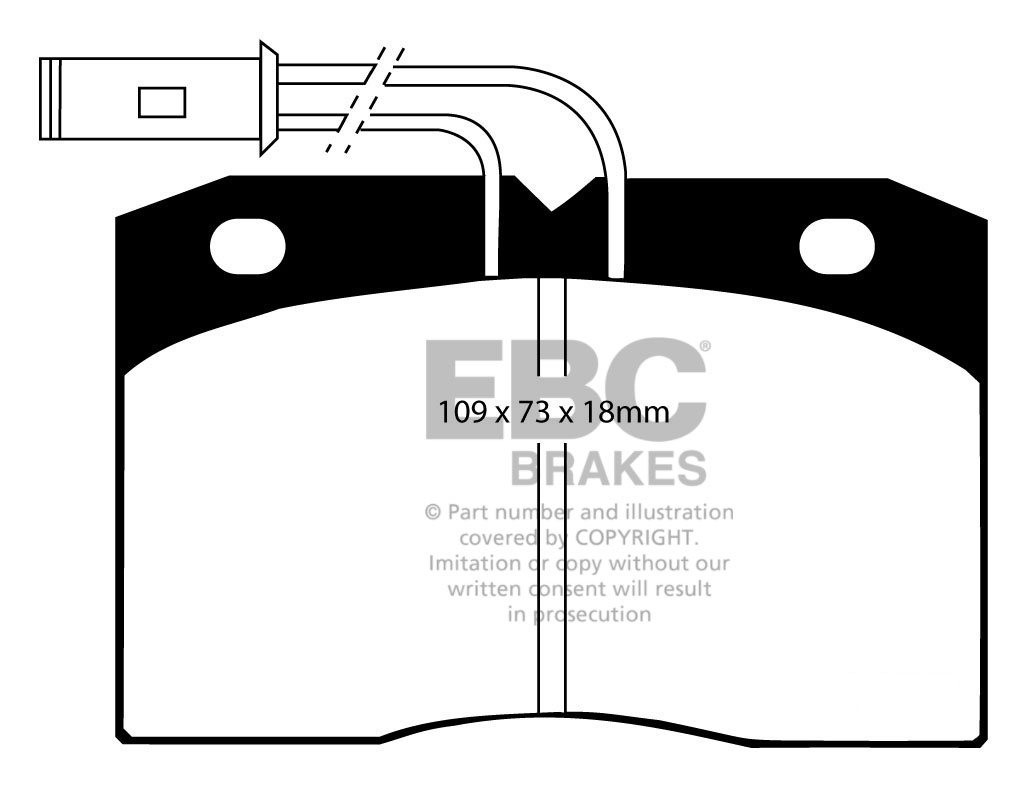 EBC Brakes IVECO BEDRIJFSWAGEN Daily (82-90) 40.8 86-90 Remblokk