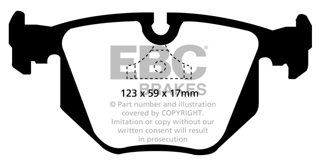 EBC Brakes BMW M5 3.8 (E34) 92-96 Remblokken achterzijde